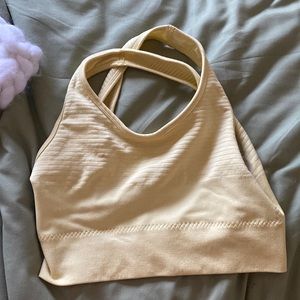 Alphalete yellow sports bra